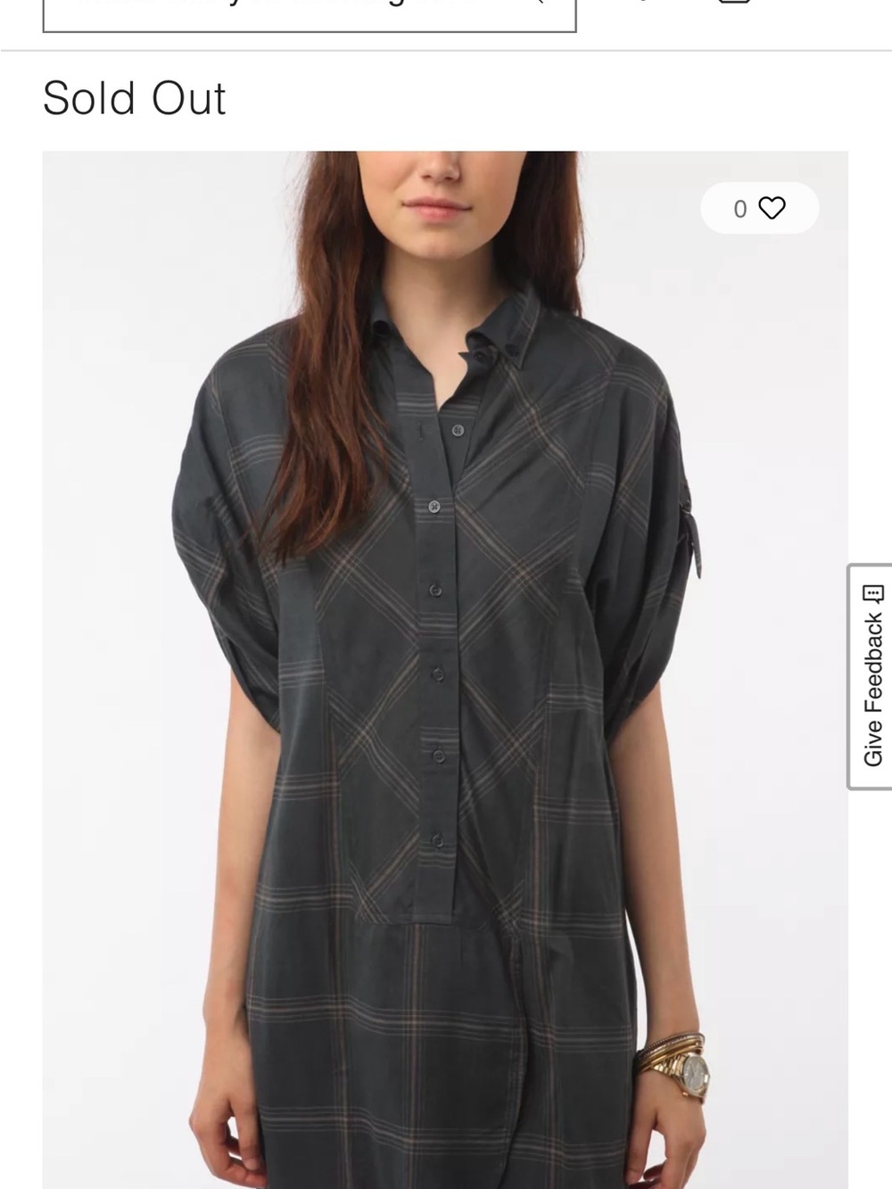 Staring at Stars from Urban Outfitters Navy Plaid Button-Down Casual Dress